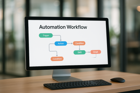 computer image of workflow automations